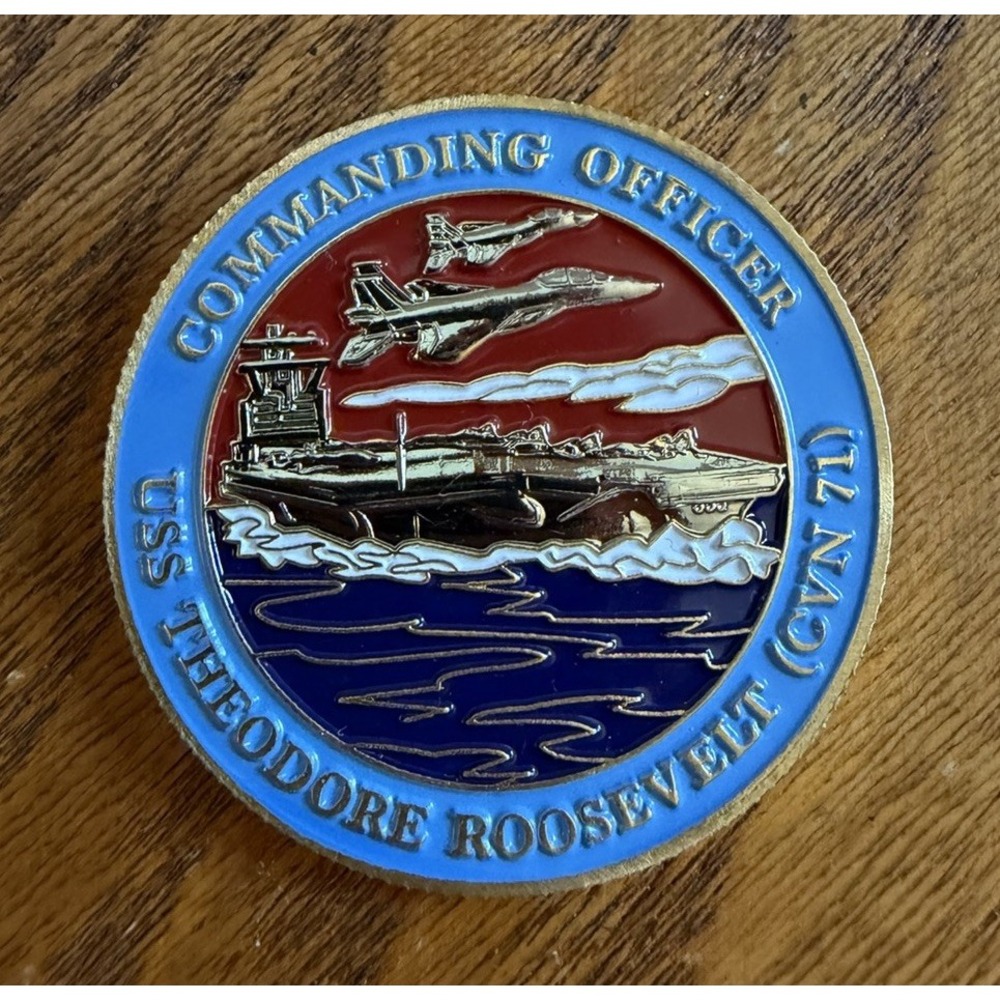 CVN-71 USS THEODORE ROOSEVELT - Commanding Officer - Navy Challenge Coin